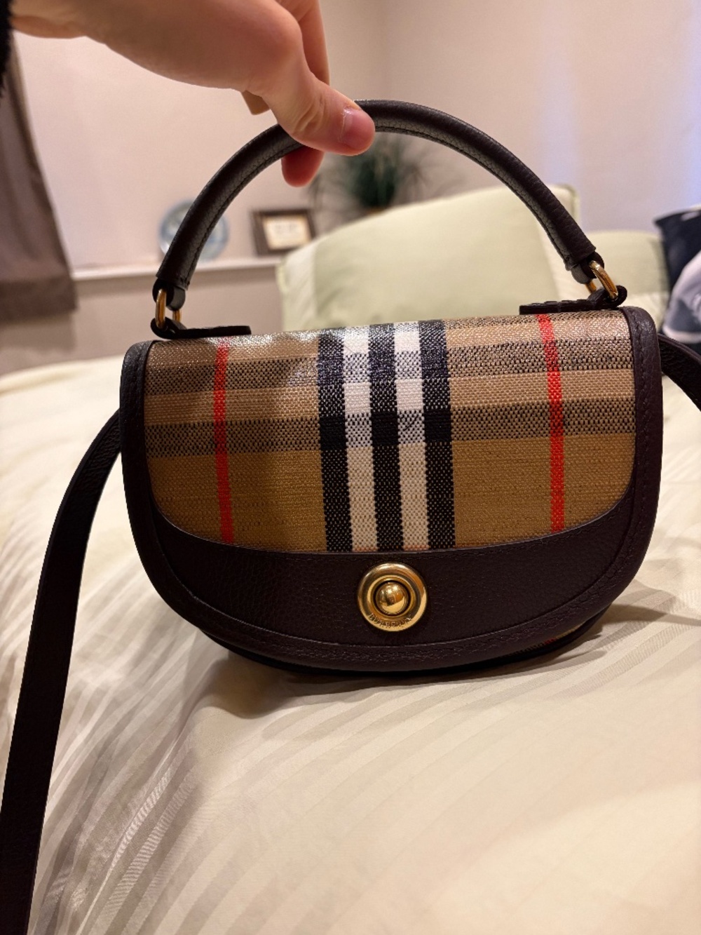 NWT Burberry Mini Highlands Bag